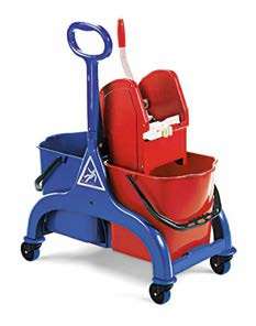 Image de CHARIOT de LAVAGE FRED 2 x 25 L + PRESSE A MACHOIRES