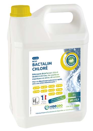 Image de BACTALIM CHLORE DETERGENT DEGRAISSANT DESINFECTANT - C/2X5 L