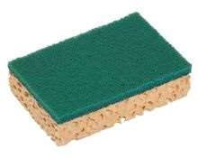 Image de EPONGE DOUBLE FACES VERTE S/10