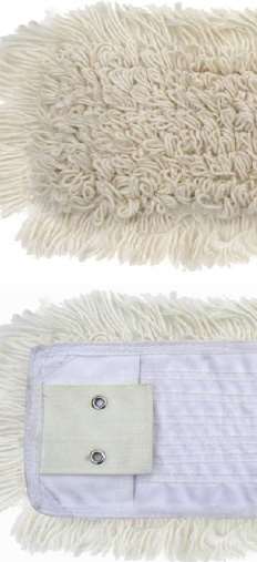 Image de FRANGE COTON MIXTE POCHES/LANGUETTES 2 TROUS 40 cm