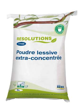 RESOLUTIONS LESSIVE POUDRE EXTRA 15 KG