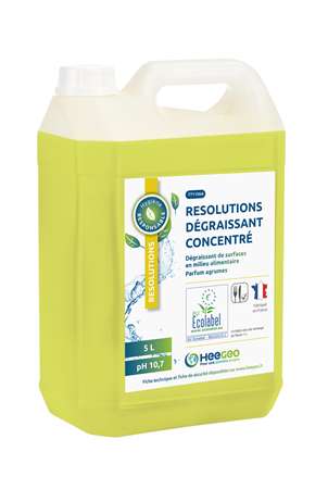Image de RESOLUTIONS DEGRAISSANT ALIMENTAIRE AGRUME - CARTON 2X5 L