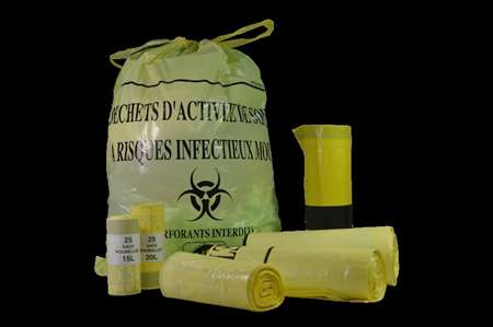 Image de SAC DASRI JAUNE 110 L LIEN COULISSANT 28µ C/250