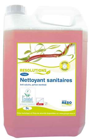 Image de RESOLUTIONS NETTOYANT SANITAIRES ANTI-CALCAIRE - 5 L
