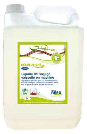 Image de RESOLUTIONS LIQUIDE DE RINCAGE VAISSELLE EN MACHINE C/2X5 L