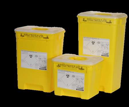 Image de FUT POLYPROPYLENE 30 L JAUNE AVEC OBTURATEUR (Pour DASRI)