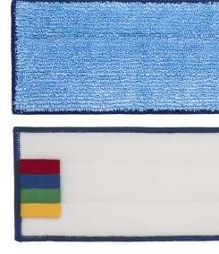 Image de FRANGE MICROFIBRE BLEUE EPAISSE VELCRO 40 CM