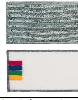 Image de FRANGE MICROFIBRE GRISE FINE VELCRO 40 CM