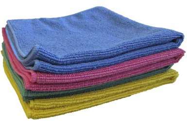 Image de KEO LAVETTES MICROFIBRE VERTES 38X38 - SACHET DE 10