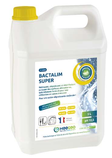 Image de BACTALIM SUPER NETTOYANT DEGRAISSANT DESINFECTANT C/2x5L