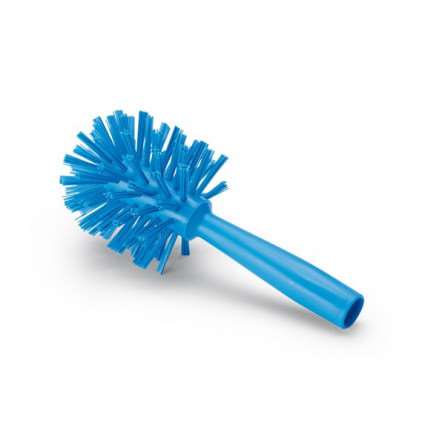 Image de BALAI CYLINDRIQUE AVEC FILETAGE 9CM FIBRE DUR BLEU - IGEAX