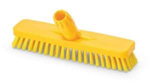 Image de BALAI BROSSE 30CM FIBRE MOYEN JAUNE - IGEAX