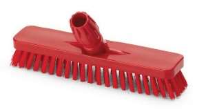 Image de BALAI BROSSE 30CM FIBRE MOYEN ROUGE - IGEAX
