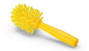 Image de BROSSE CYLINDRIQUE FILETAGE 6,5CM FIBRE MOY JAUNE - IGEAX