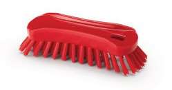 Image de BROSSE ERGONOMIQUE FIBRE MOYEN ROUGE - IGEAX