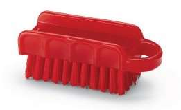 Image de BROSSE RECTANGULAIRE FIBRE MOYEN ROUGE - IGEAX