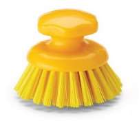 Image de BROSSE RONDE FIBRE MOYENNE JAUNE - IGEAX