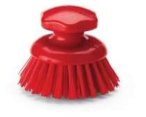 Image de BROSSE RONDE FIBRE MOYENNE ROUGE - IGEAX