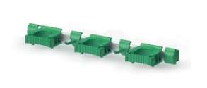 Image de RAIL PORTE OUTILS 50CM 3 SUP + 2 CROCHETS VERT - IGEAX