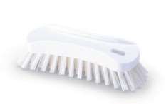 Image de BROSSE ERGONOMIQUE FIBRE MOYEN BLANC - IGEAX