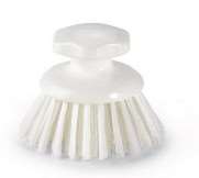 Image de BROSSE RONDE FIBRE MOYENNE BLANC - IGEAX