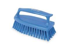 Image de BROSSE AVEC POIGNEE FIBRE MOYEN BLEU - IGEAX